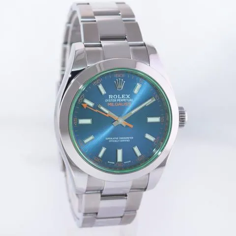 Rolex Milgauss 116400GV 40mm Stainless steel Blue 2