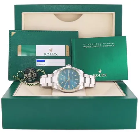 Rolex Milgauss 116400GV 40mm Stainless steel Blue 6