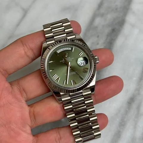 Rolex Day-Date 40 228239 40mm White gold Green