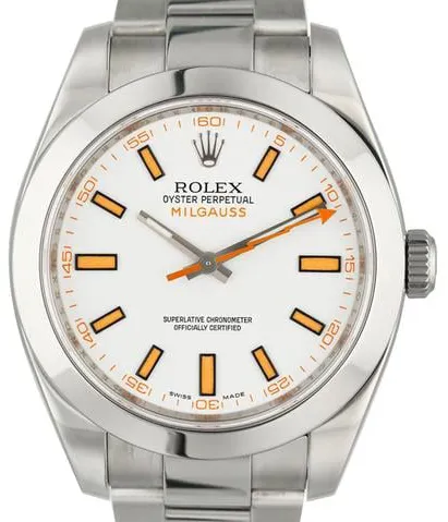 Rolex Milgauss 116400 40mm Stainless steel White