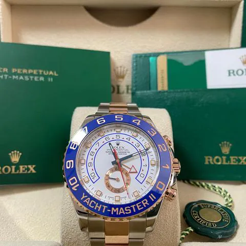 Rolex Yacht-Master II 116681 44mm Yellow gold and Stainless steel White