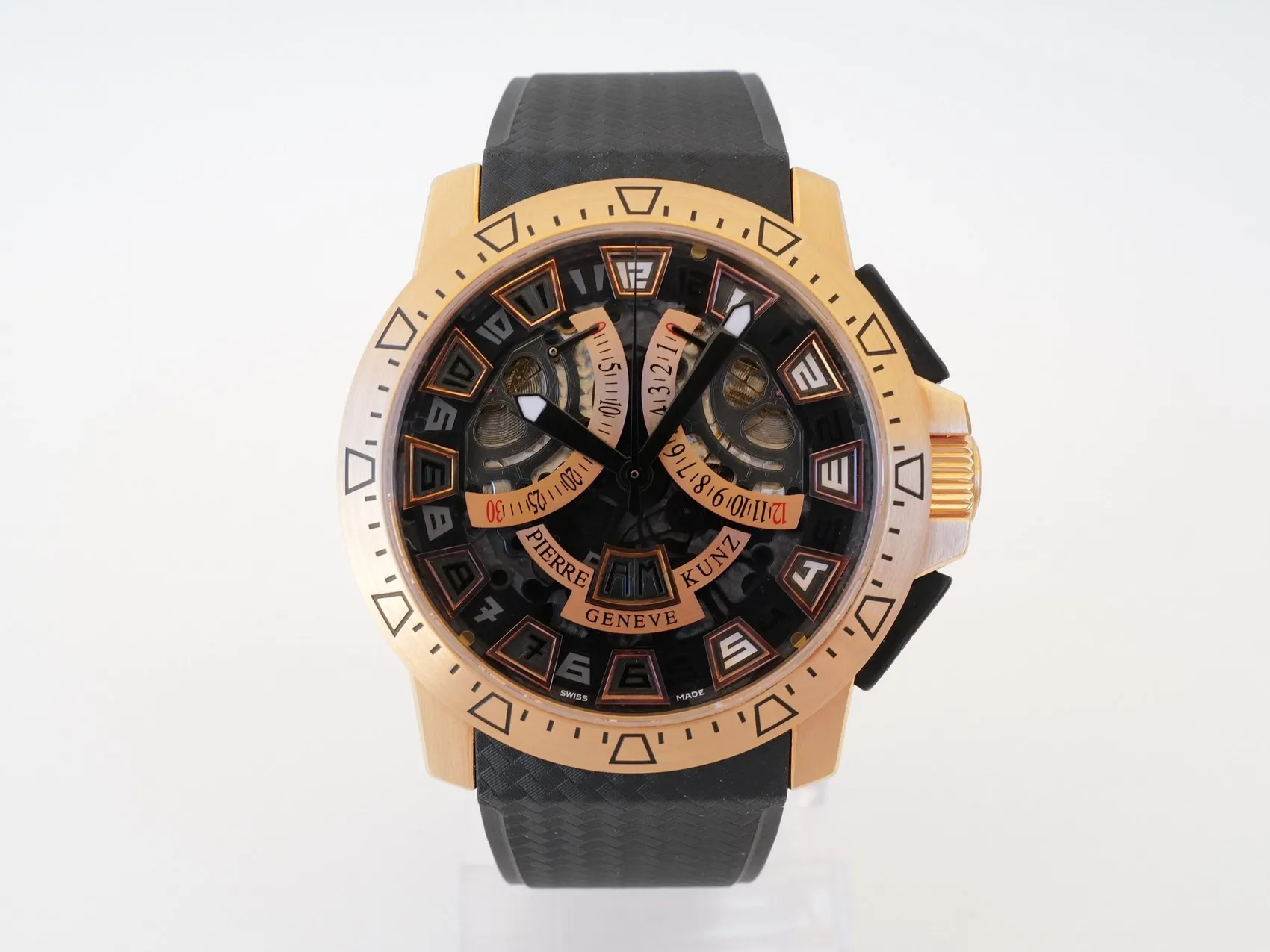 Pierre Kunz PKG 403 45mm Yellow gold Skeletonized