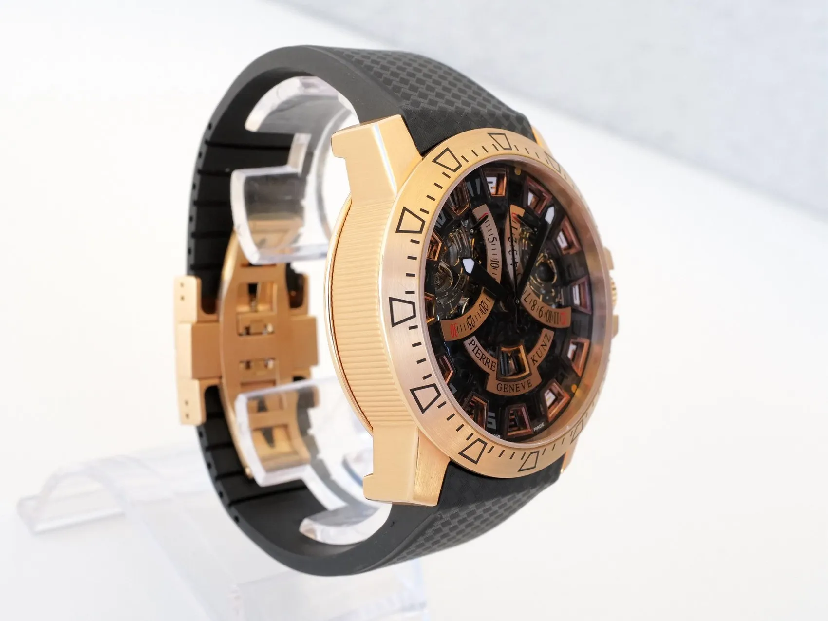 Pierre Kunz PKG 403 45mm Yellow gold Skeletonized 4