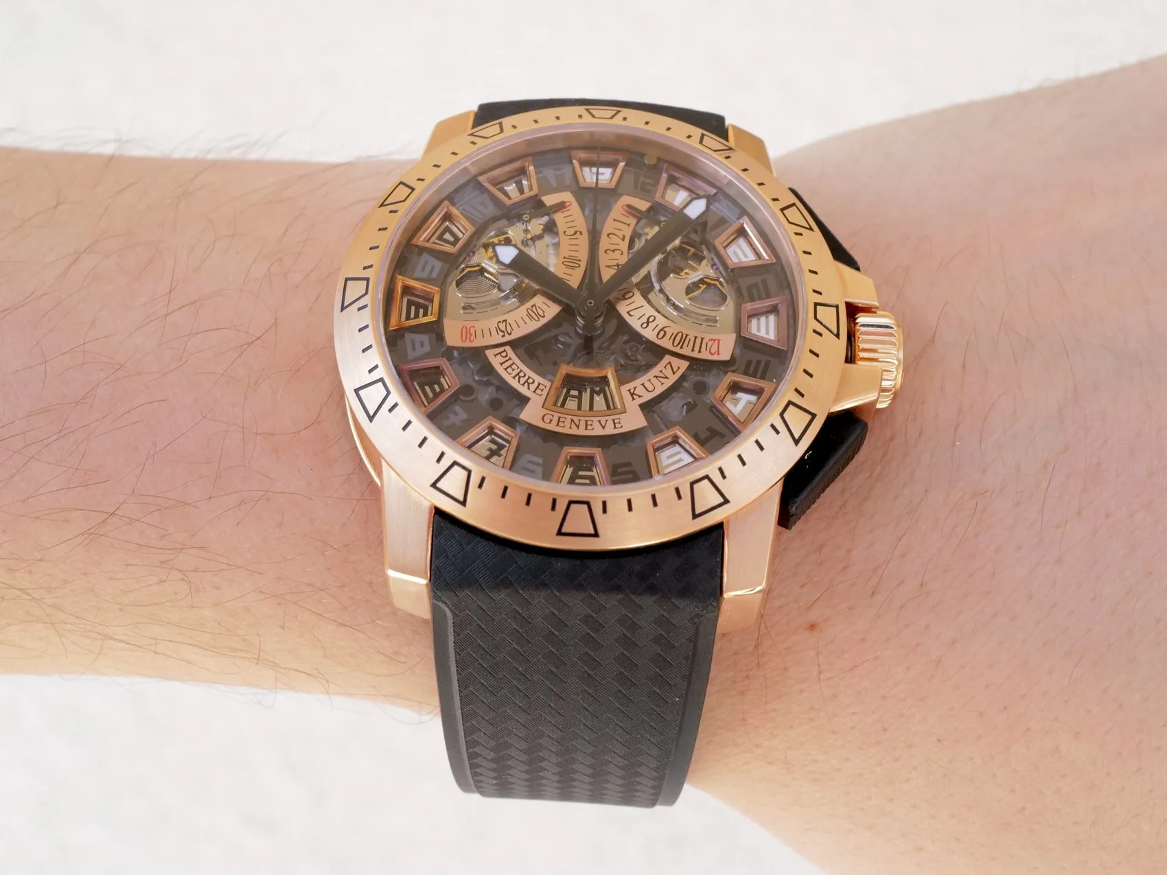 Pierre Kunz PKG 403 45mm Yellow gold Skeletonized 8