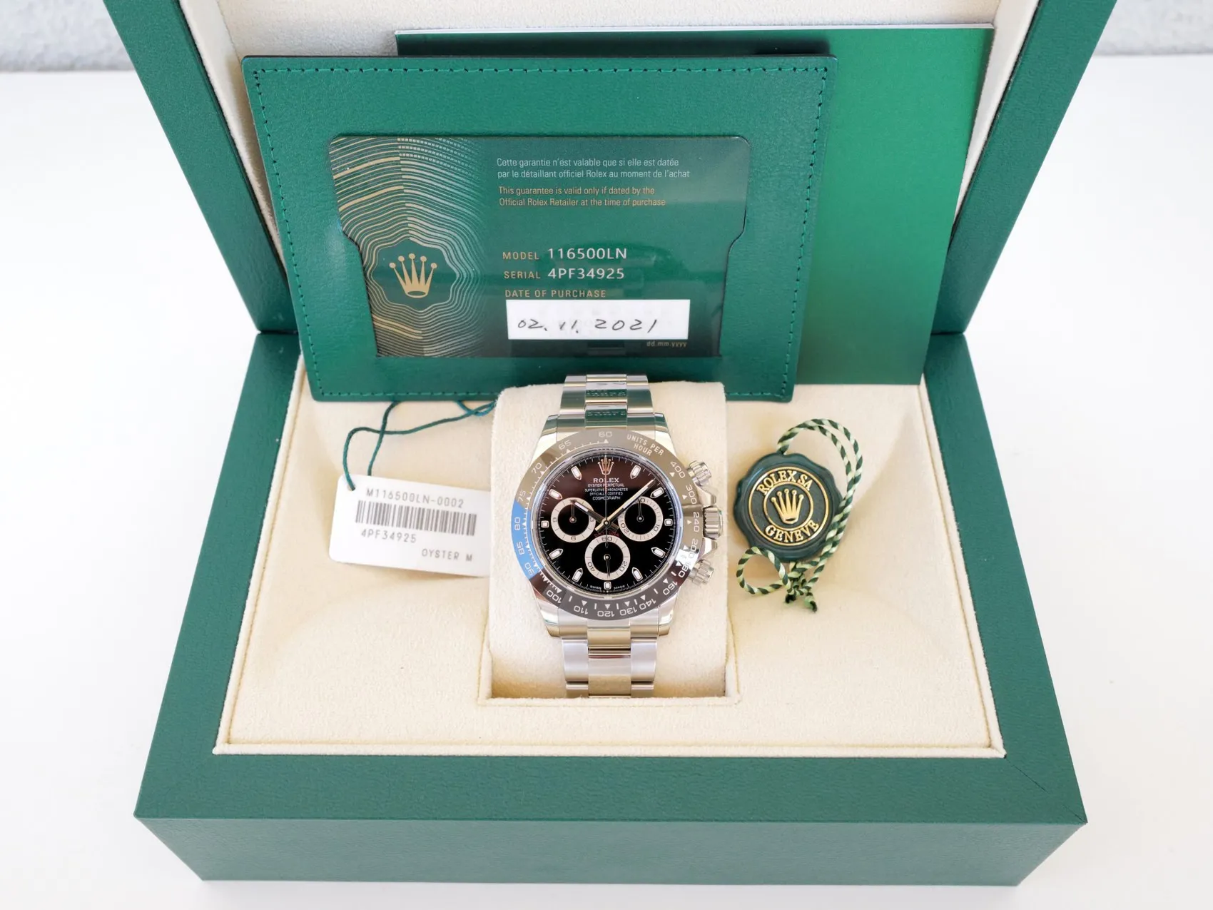 Rolex Daytona 116500LN 40mm Stainless steel Black 1