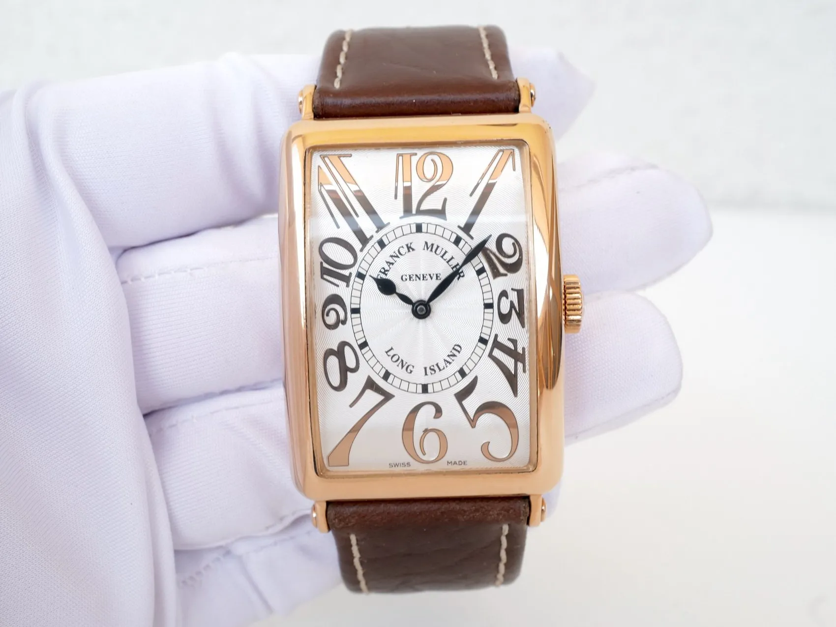 Franck Muller Long Island 1200 SC REL 33mm Yellow gold Silver 1