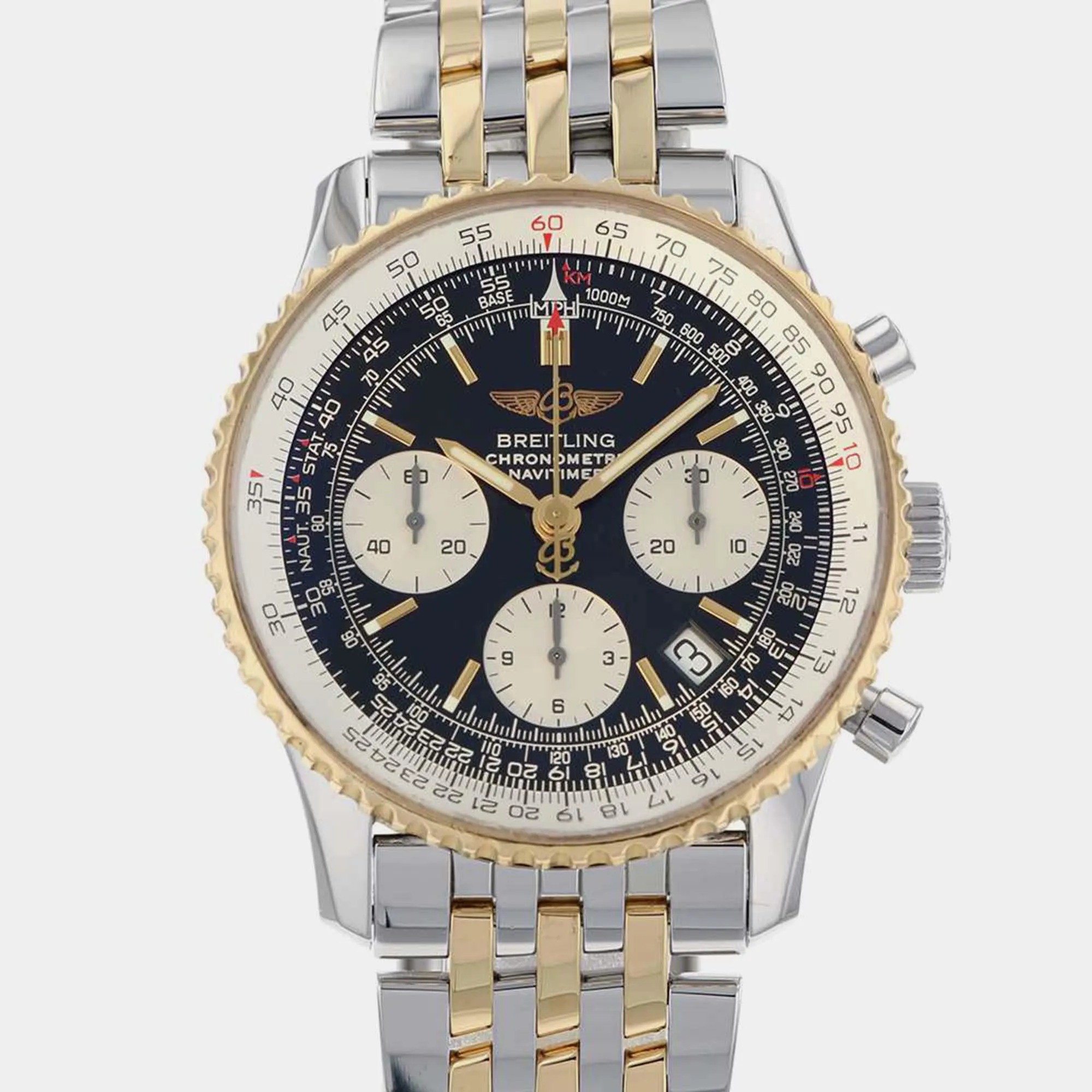 Breitling Navitimer D23322 41mm Yellow gold and Stainless steel and 18k yellow gold