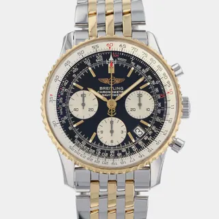 Breitling Navitimer D23322 Yellow gold and Stainless steel Black