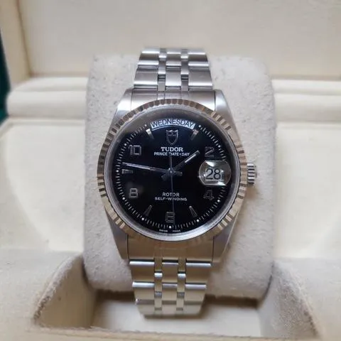 Tudor Prince Date 76214 36mm Stainless steel Black