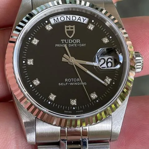 Tudor Prince Date 76214 36mm Stainless steel Black