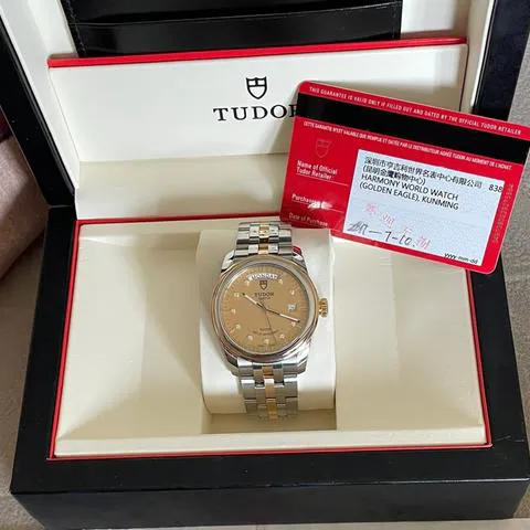 Tudor Glamour 56003 39mm Yellow gold and Stainless steel Champagne 7