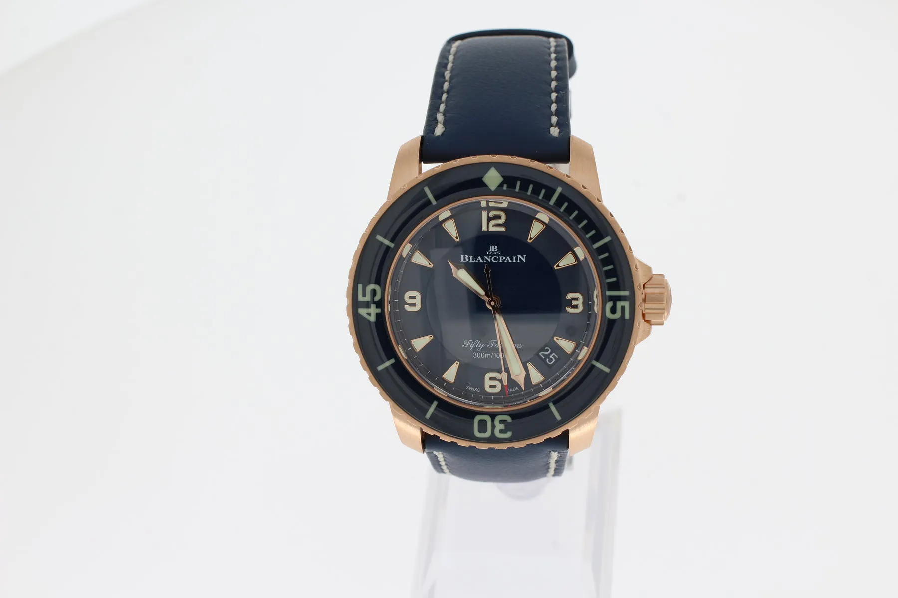 Blancpain Fifty Fathoms 5015-3603C-63B 45mm Rose gold Blue