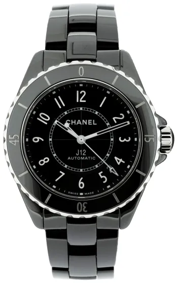 Chanel J12 H5697 38mm Black ceramic Black