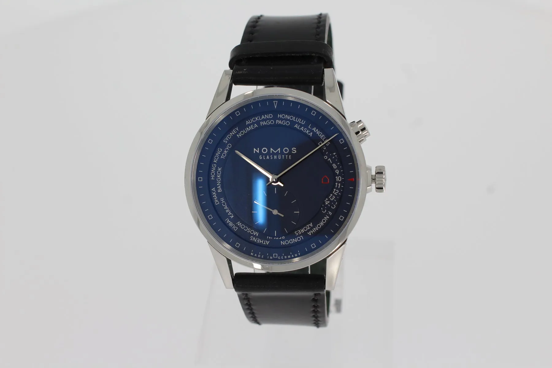 NOMOS Weltzeit nachtblau 807 40mm Stahl Blue