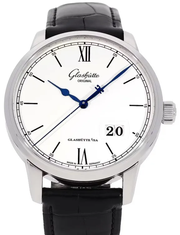 Glashütte Senator Excellence 1-36-03-01-02-61 40mm Stahl Silver