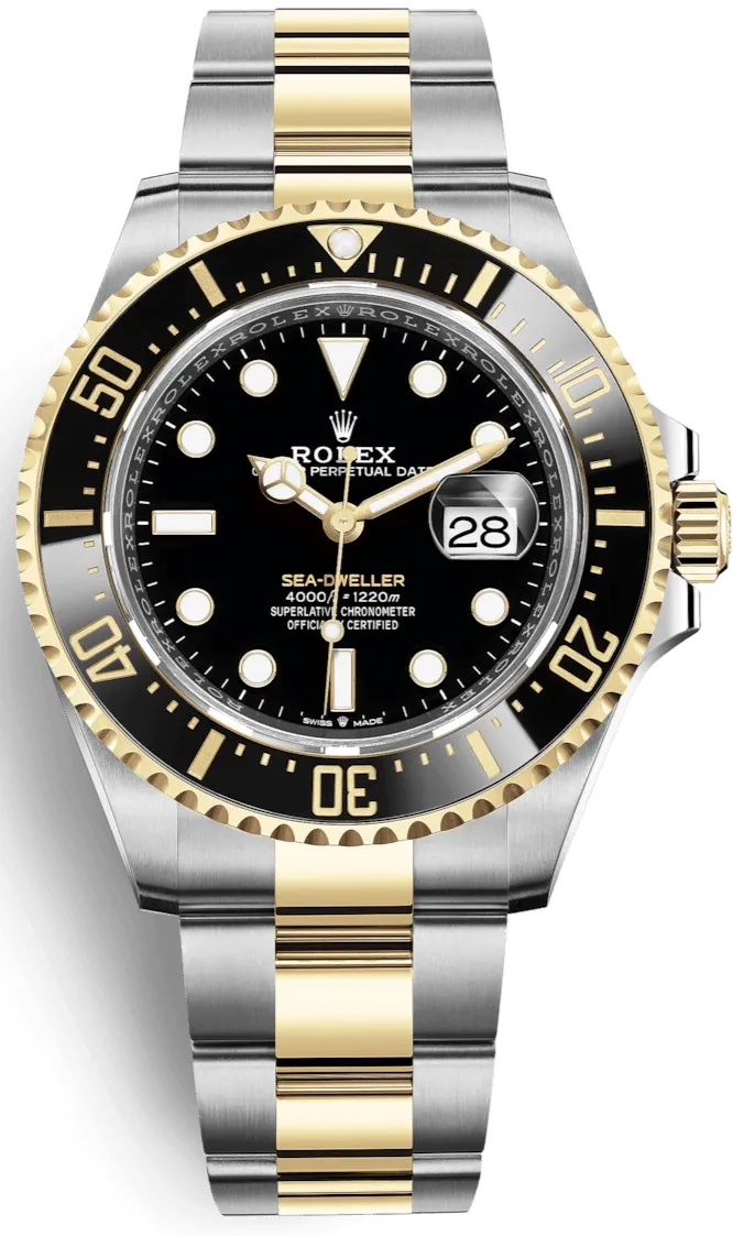 Rolex Sea-Dweller 126603 43mm Yellow gold and Stainless steel Black