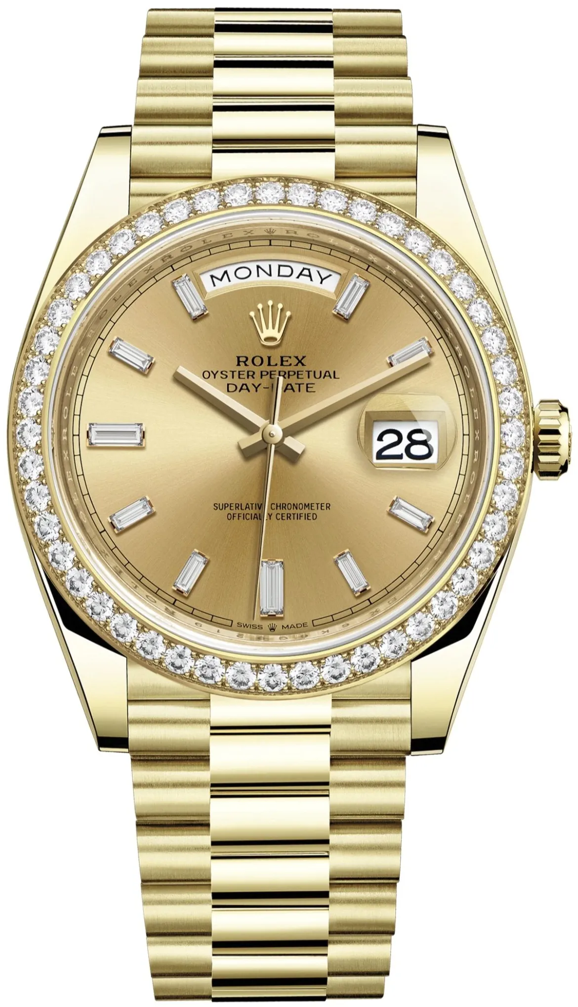 Rolex Day-Date 40 228348RBR 40mm Yellow gold and 18k yellow gold Champagne