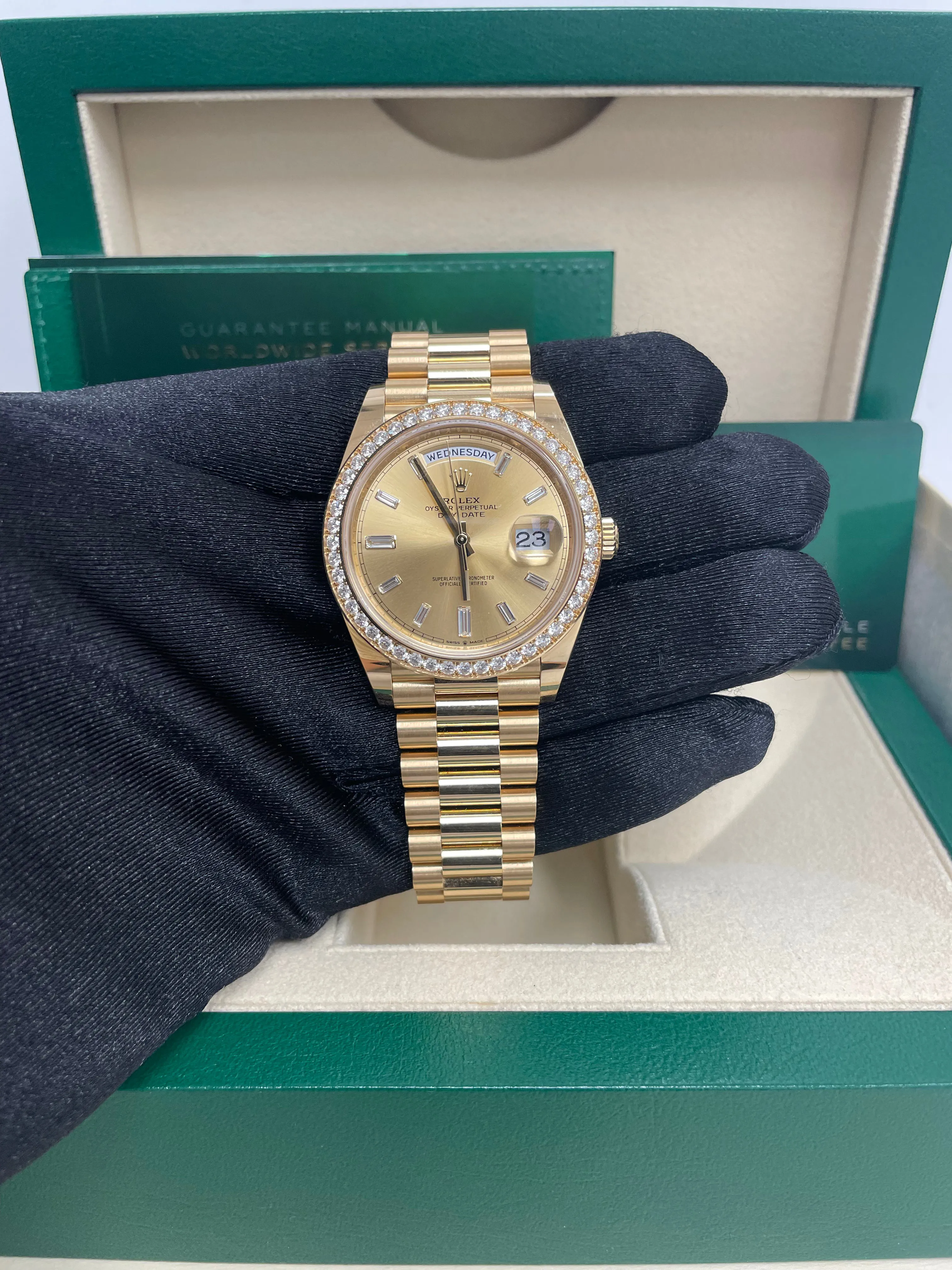 Rolex Day-Date 40 228348RBR 40mm Yellow gold and 18k yellow gold Champagne 4