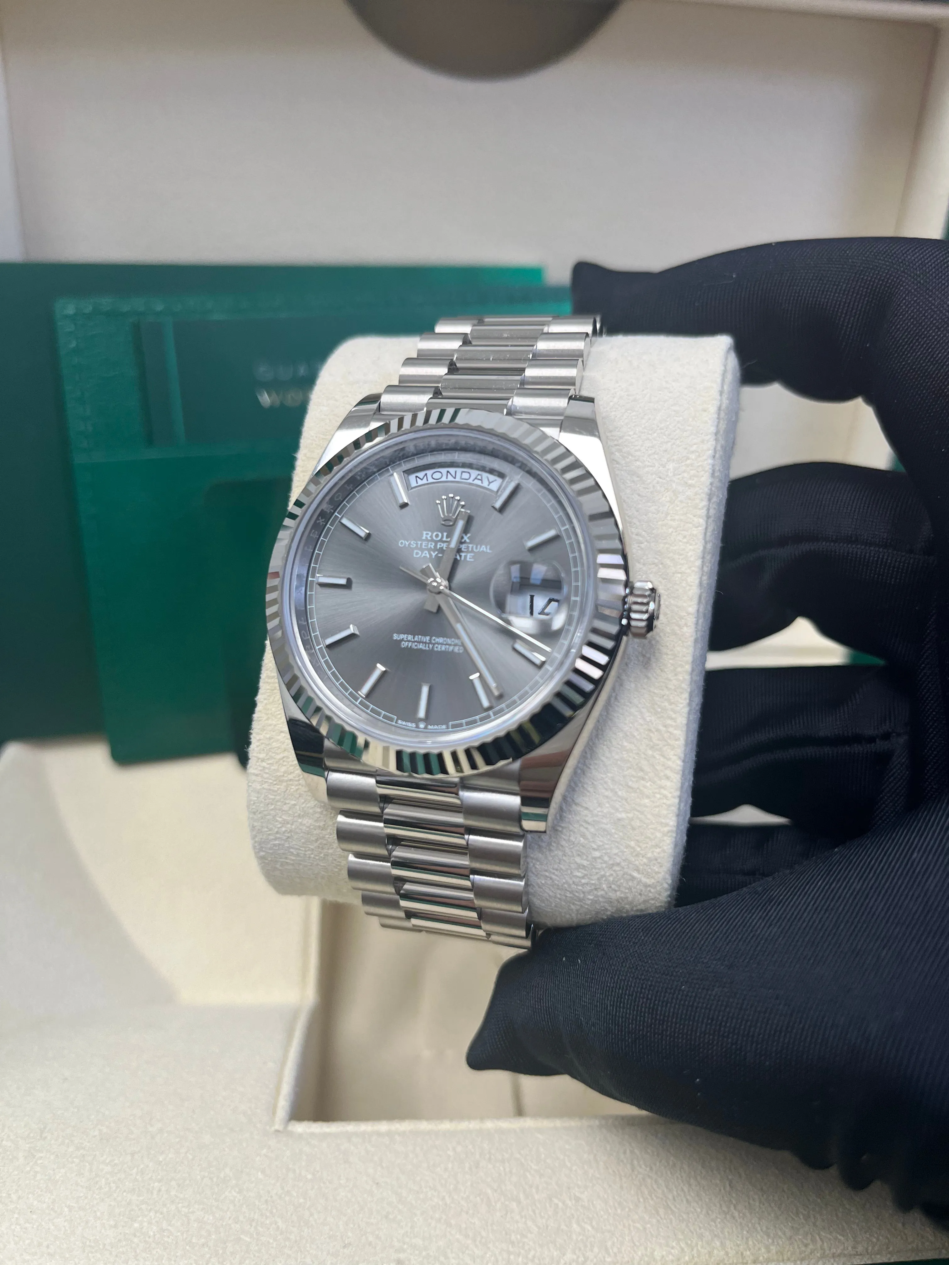 Rolex Day-Date 40 228239 40mm White gold and 18k white gold Gray 5