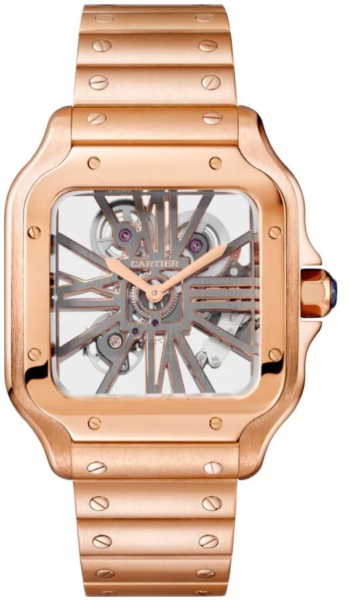 Cartier Santos WHSA0016 28mm Rose gold and 18k rose gold