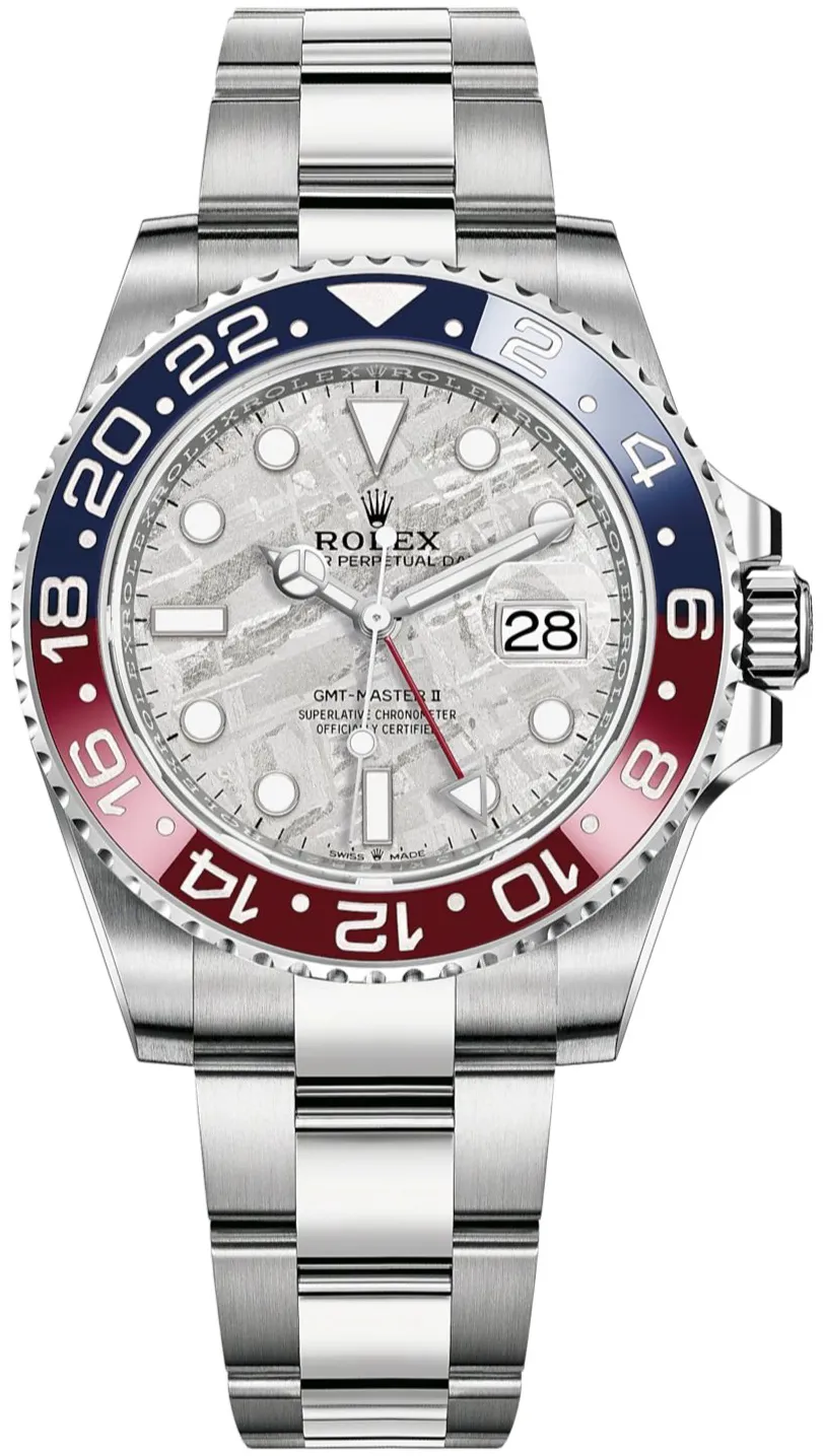 Rolex GMT-Master II 126719BLRO 40mm White gold and 18k white gold Meteorite