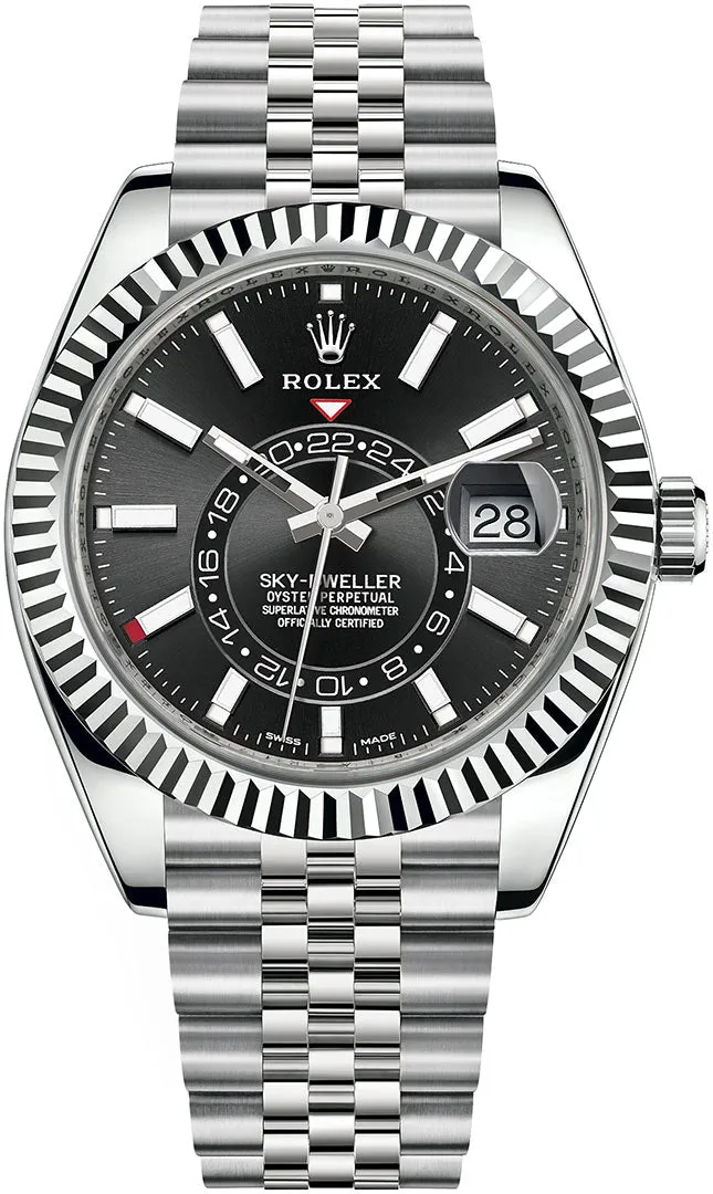 Rolex Sky-Dweller 326934 42mm Stainless steel Black