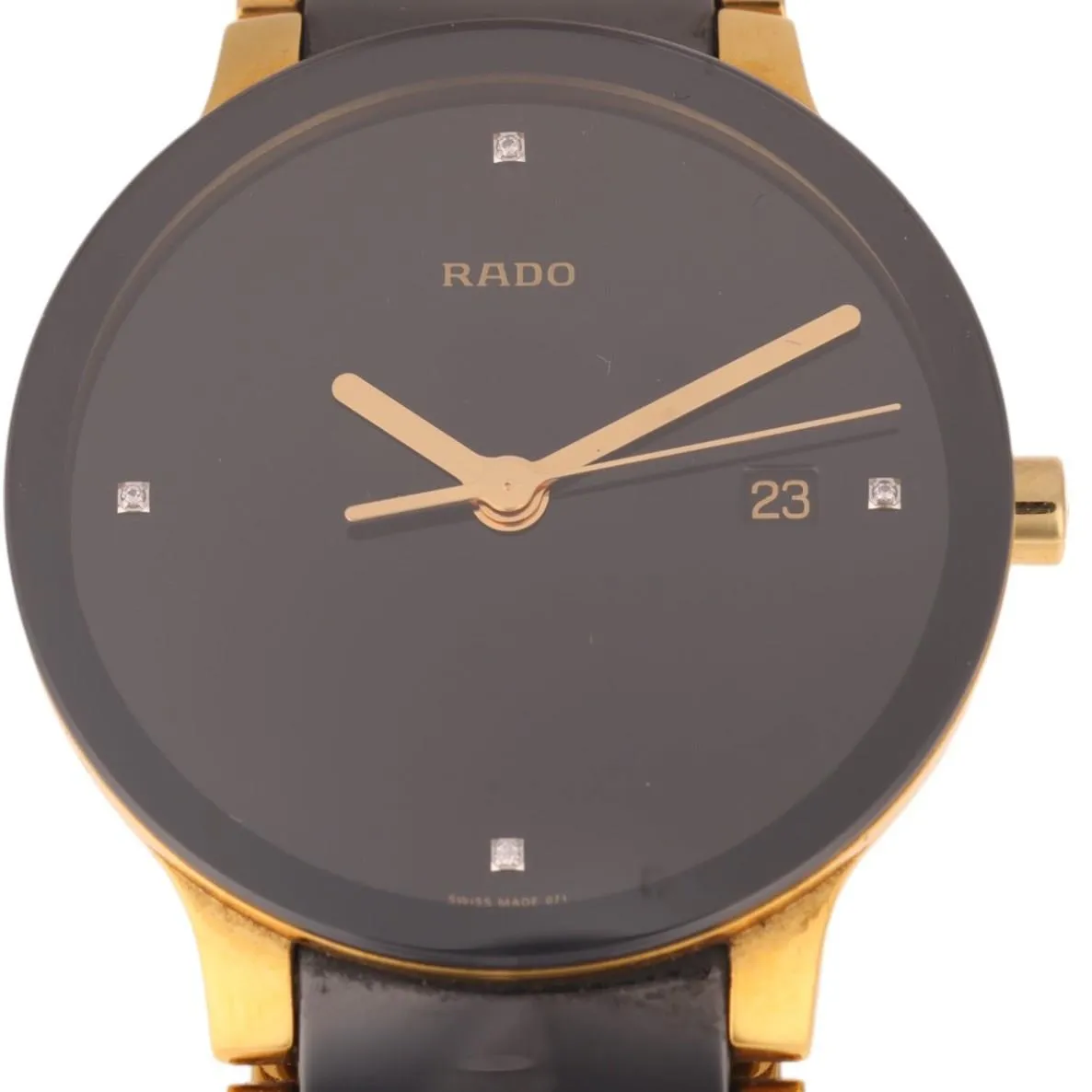 Rado Centrix 115.0929.3 38mm Gold-plated Black