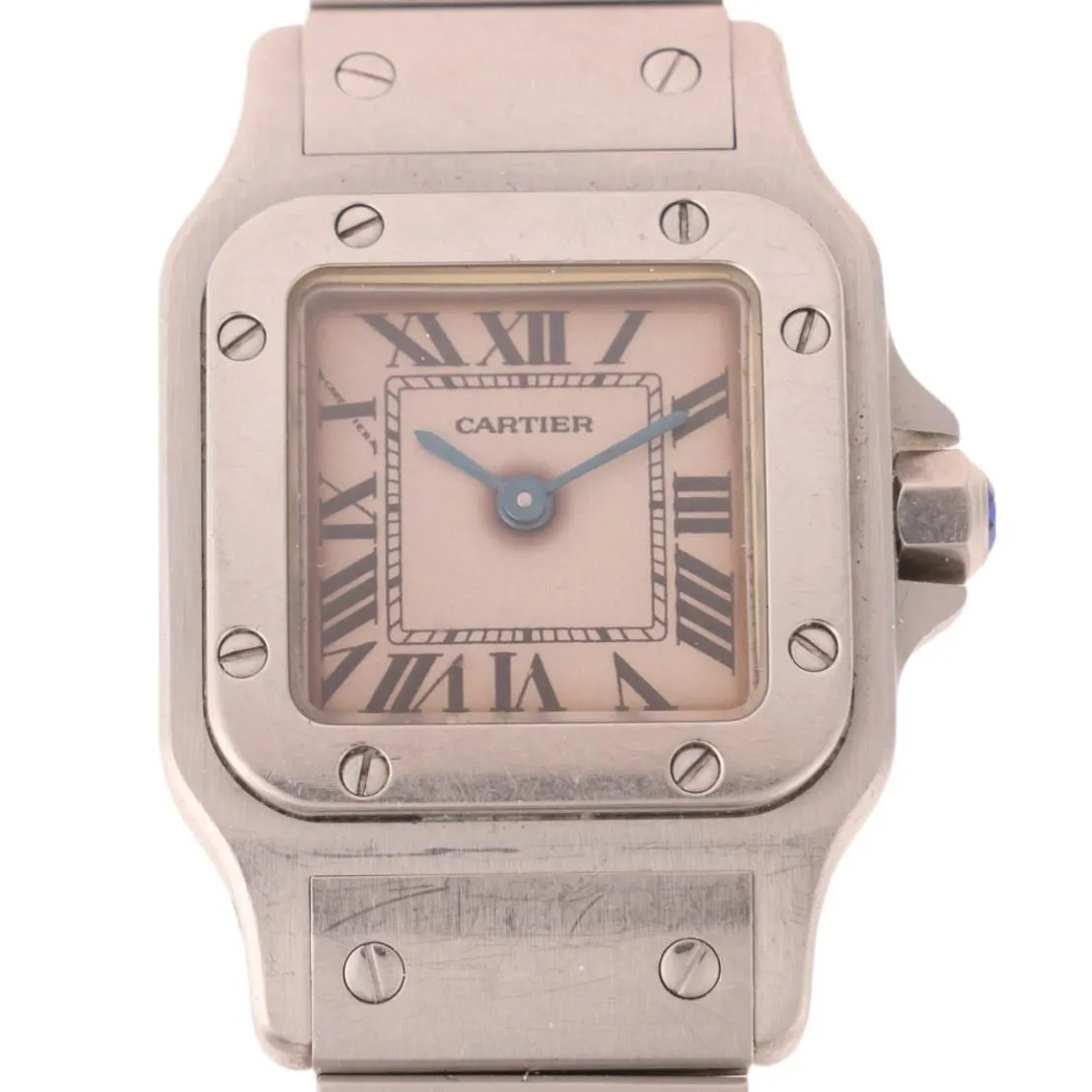 Cartier Santos Galbée 1565 24mm Stainless steel Silvered