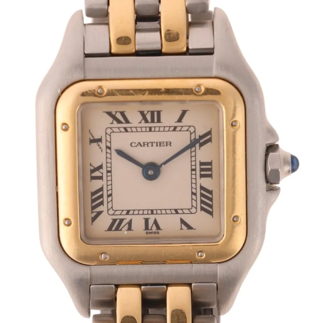 Cartier Panthère 1120 22mm Stainless steel and gold Silvered