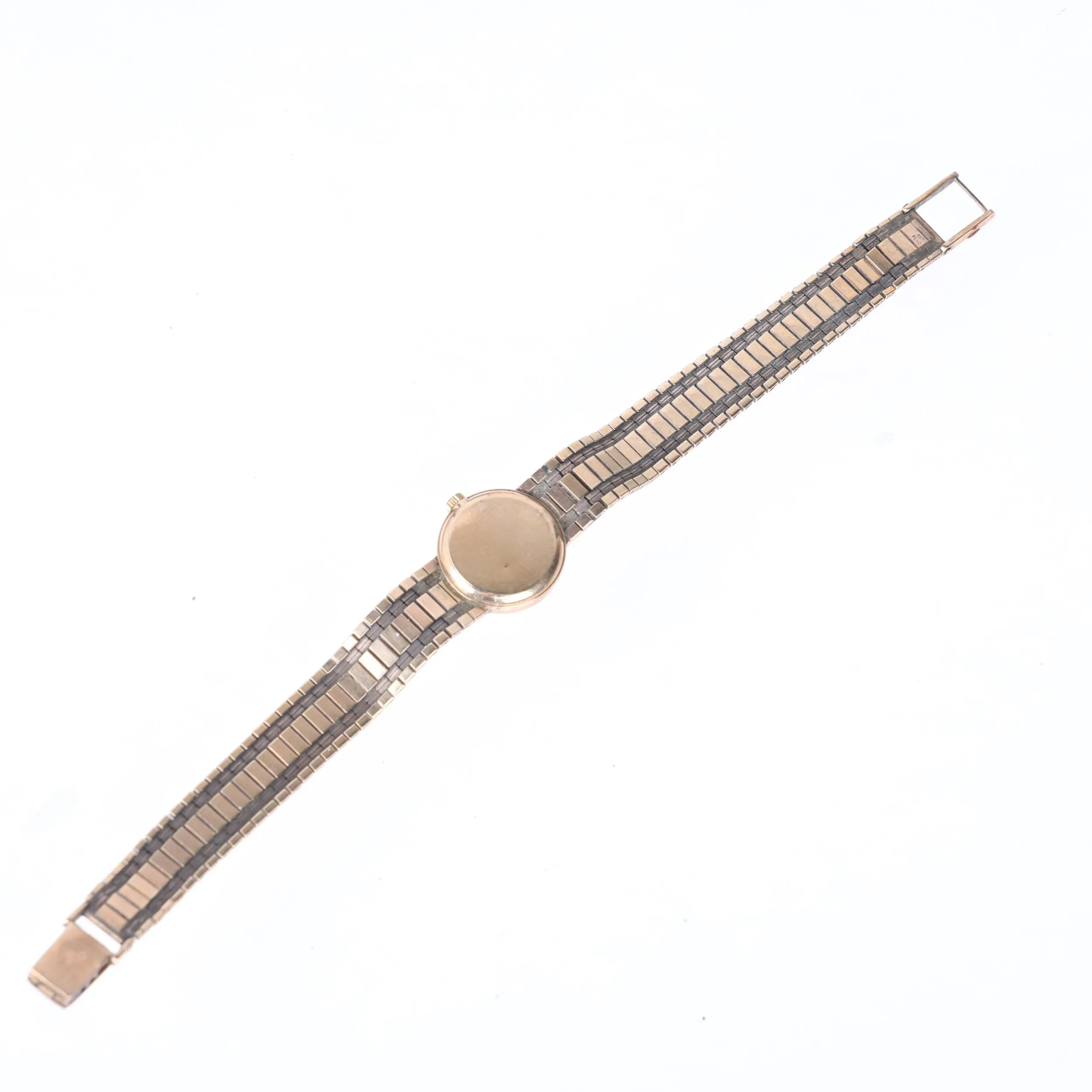 Omega 19mm 9ct Gold Silvered 2