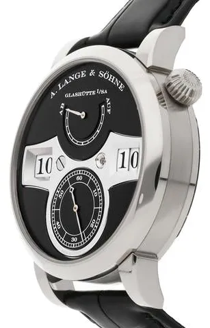 A. Lange & Söhne Lange Zeitwerk 140.029 41mm White gold Black 1