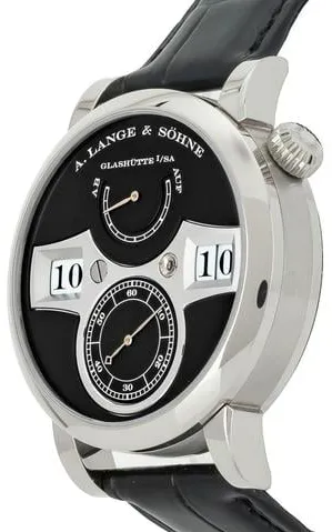 A. Lange & Söhne Lange Zeitwerk 140.029 41mm White gold Black 1