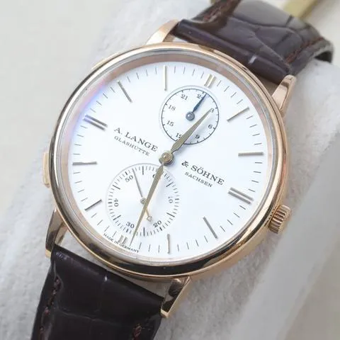 A. Lange & Söhne Saxonia 386.032 38.5mm Rose gold Silver 4