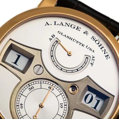 A. Lange & Söhne Zeitwerk 140.032 42mm Rose gold Silver 4