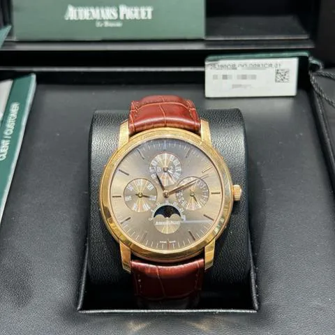 Audemars Piguet Jules Audemars 26390OR.OO.D093CR.01 41mm Rose gold Brown