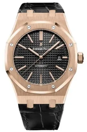 Audemars Piguet Royal Oak 15400OR.OO.D002CR.01 41mm Rose gold Black