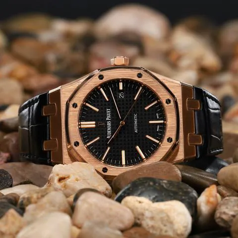 Audemars Piguet Royal Oak 15400OR.OO.D002CR.01 41mm Rose gold Black