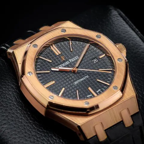 Audemars Piguet Royal Oak 15400OR.OO.D002CR.01 41mm Rose gold Black 6