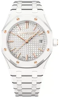 Audemars Piguet Royal Oak 77350CB.OO.1266CB.01 White ceramic Gold