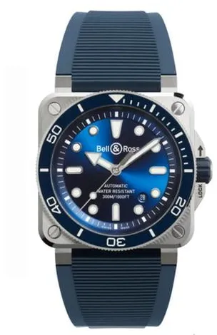 Bell & Ross BR 03 BR03A-D-BLU-ST/SRB 42mm Stainless steel Blue