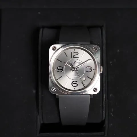 Bell & Ross Instruments BRS92-SI-ST/SCR 39mm Stainless steel Silver