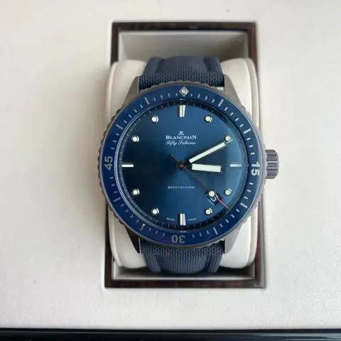 Blancpain Fifty Fathoms 5000-0240-O52A 43.6mm Ceramic Blue