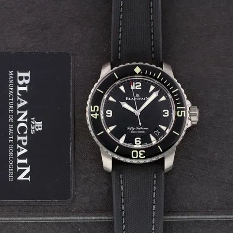 Blancpain Fifty Fathoms 5015-12B30-B52A 45mm Titanium Black