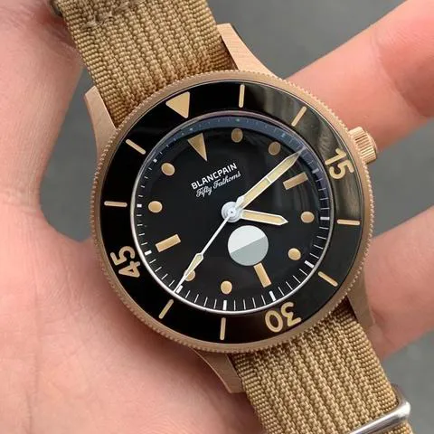 Blancpain Fifty Fathoms 5901 5630 NANA 41mm Bronze and Rose gold Black 3