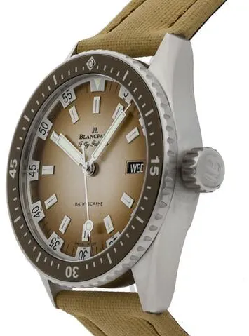 Blancpain Fifty Fathoms Bathyscaphe 5052-1146-E52A 43mm Stainless steel Beige 1