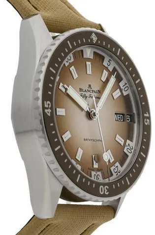 Blancpain Fifty Fathoms Bathyscaphe 5052-1146-E52A 43mm Stainless steel Beige 2