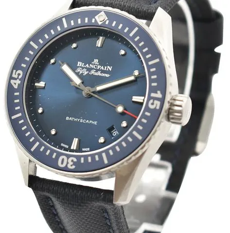 Blancpain Fifty Fathoms Bathyscaphe 5100-1140-052A 38mm Stainless steel Blue 1