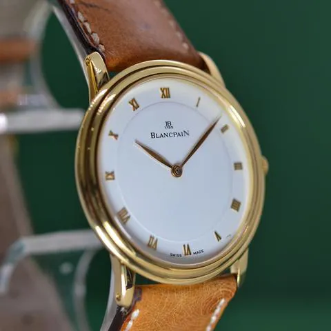 Blancpain Villeret Ultra-Slim 0021-1418-55 34mm Yellow gold White 5