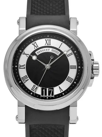 Breguet Marine 5817ST/92/5V8 39mm Stainless steel Black