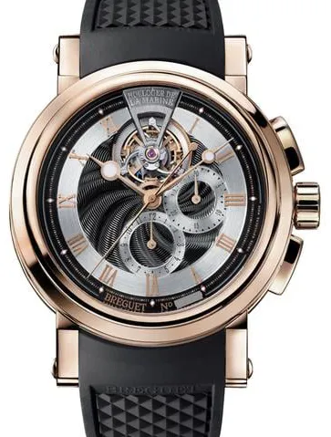 Breguet Marine 5837BR/92/5ZU 42mm Rose gold Black and Silver